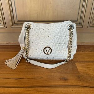 Valentino Cream Studded Shoulder Bag *AUTHENTIC*